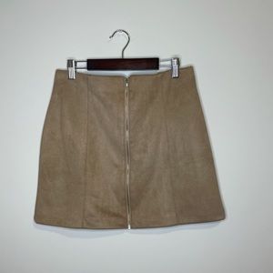 Fashion Nova Suede Mini Skirt